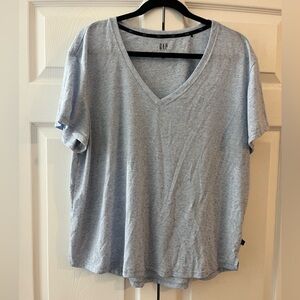 GAP Light Blue V-Neck Tee